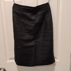 Black Knee-Length Pencil Skirt for Work